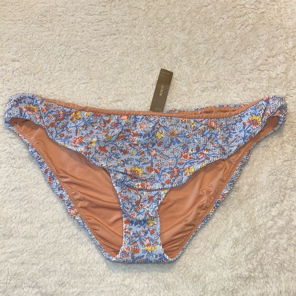 J. Crew Scrunchie Hipster Bikini Bottom Afternoon Floral Size 3X NWT - Picture 1 of 6